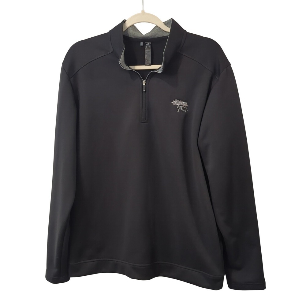 Adidas Torrey Pines Golf 1/4 Zip Black size Medium